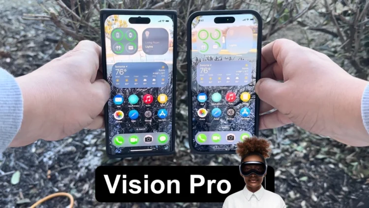 تجربة نظام نظارة Apple Vision Pro على الايفون و الاندرويد